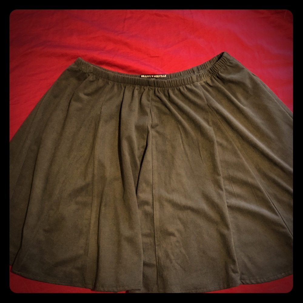 Brandy Melville Army Green swing Skirt OS